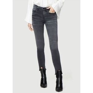 Frame‎ Le Skinny De Jeanne Crop Double Triangle Raw Hem in Tull Gray size 26